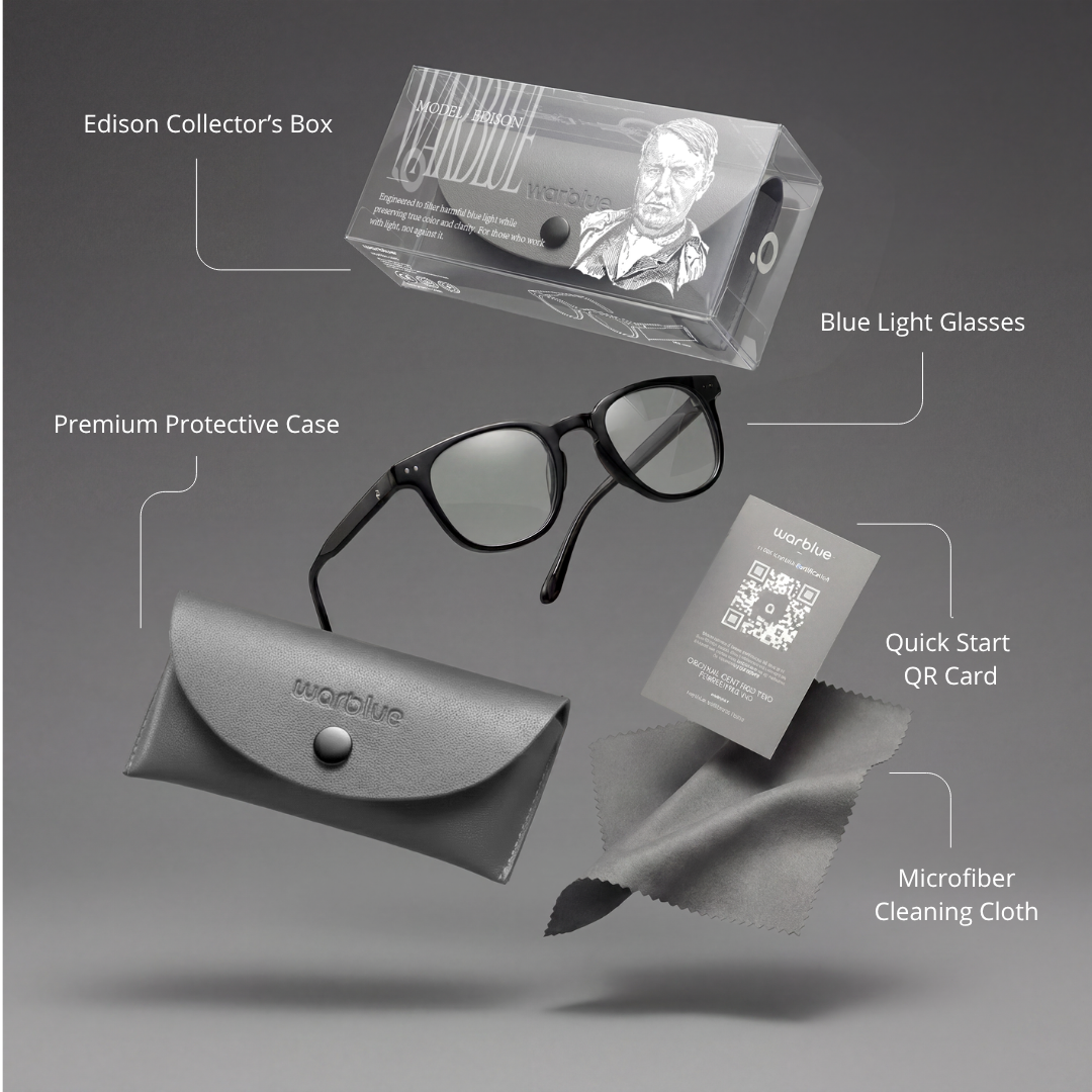Edison – Clear Glasses · No Color Distortion
